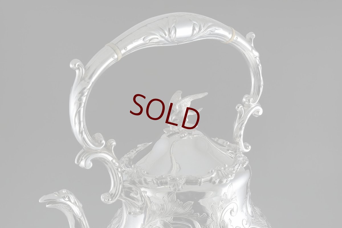 画像4: 特級品　１８８７年　Mappin & Webb マッピン&ウェッブ　ティーケトル&スタンド (4)