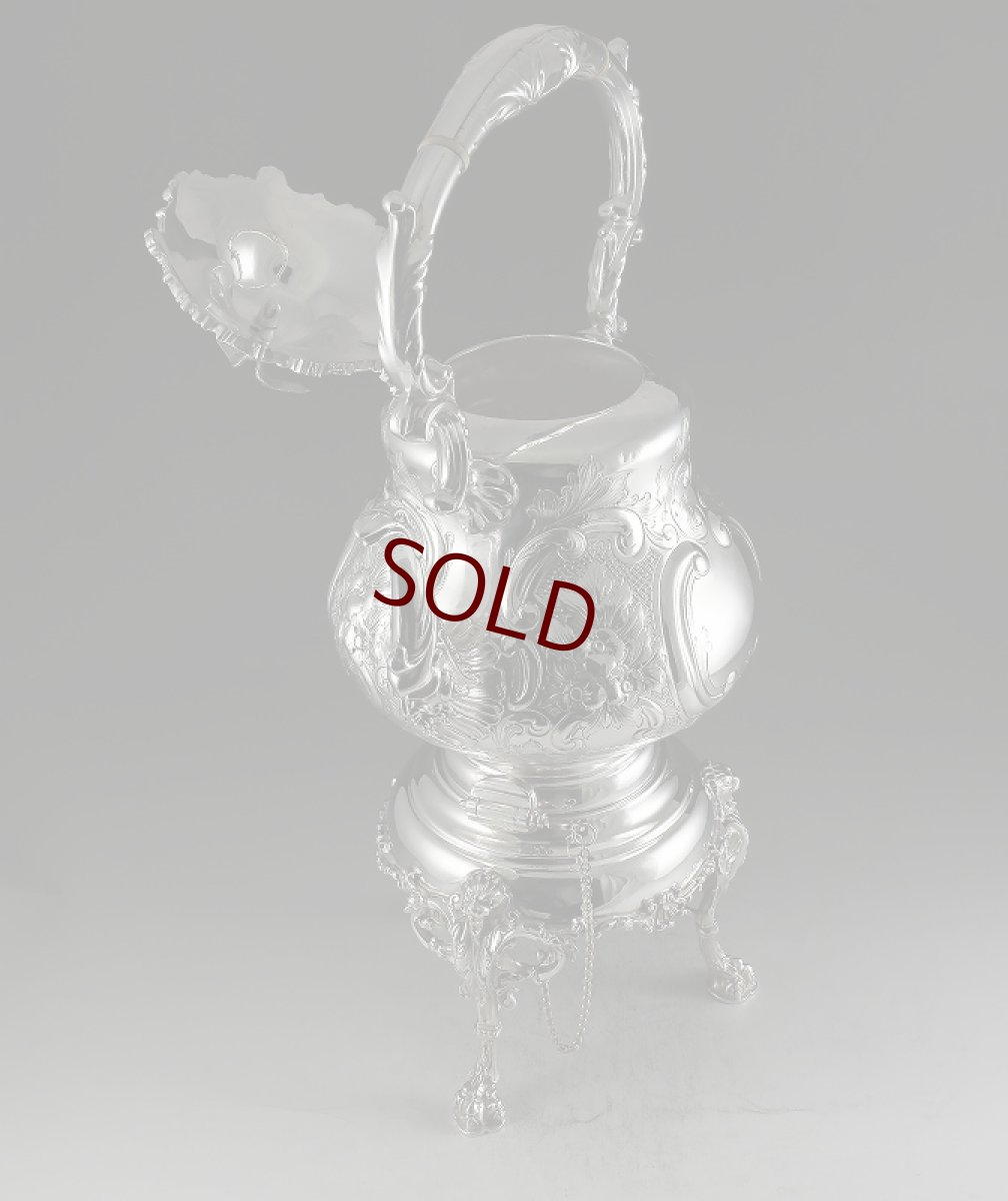 画像12: 特級品　１８８７年　Mappin & Webb マッピン&ウェッブ　ティーケトル&スタンド (12)