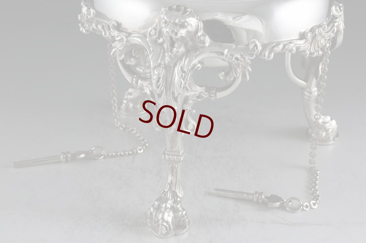 画像9: 特級品　１８８７年　Mappin & Webb マッピン&ウェッブ　ティーケトル&スタンド (9)