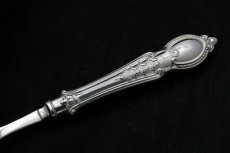 画像9: ヴィクトリアン　手彫りスクロール　ケーキサービングナイフ&フォーク (9)