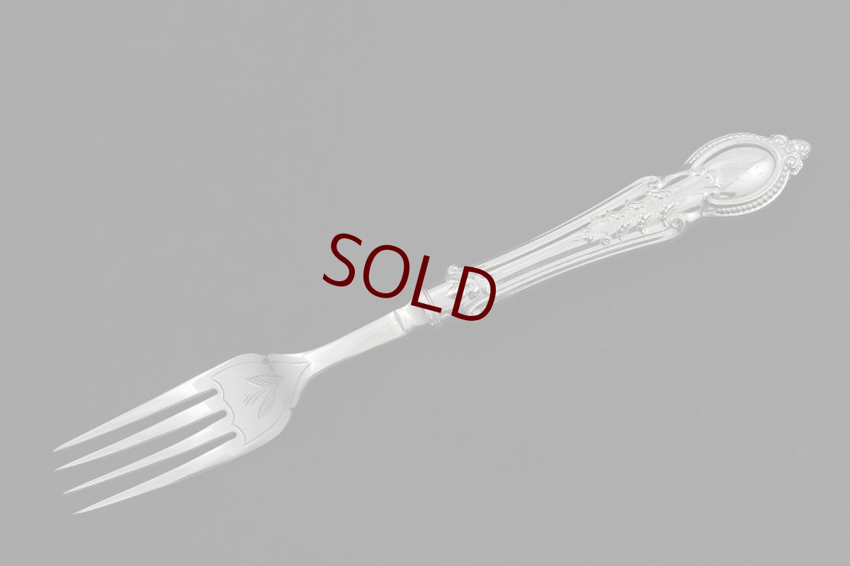 画像7: ヴィクトリアン　手彫りスクロール　ケーキサービングナイフ&フォーク (7)