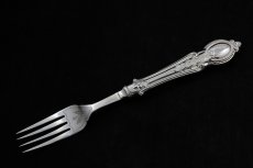 画像7: ヴィクトリアン　手彫りスクロール　ケーキサービングナイフ&フォーク (7)