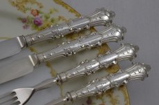 画像7: 1900年前後　アーツ&クラフツ　デザイン　デザートカトラリー2組セット　5 (7)