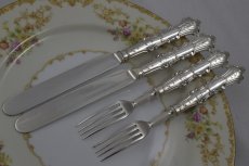 画像5: 1900年前後　アーツ&クラフツ　デザイン　デザートカトラリー2組セット　5 (5)