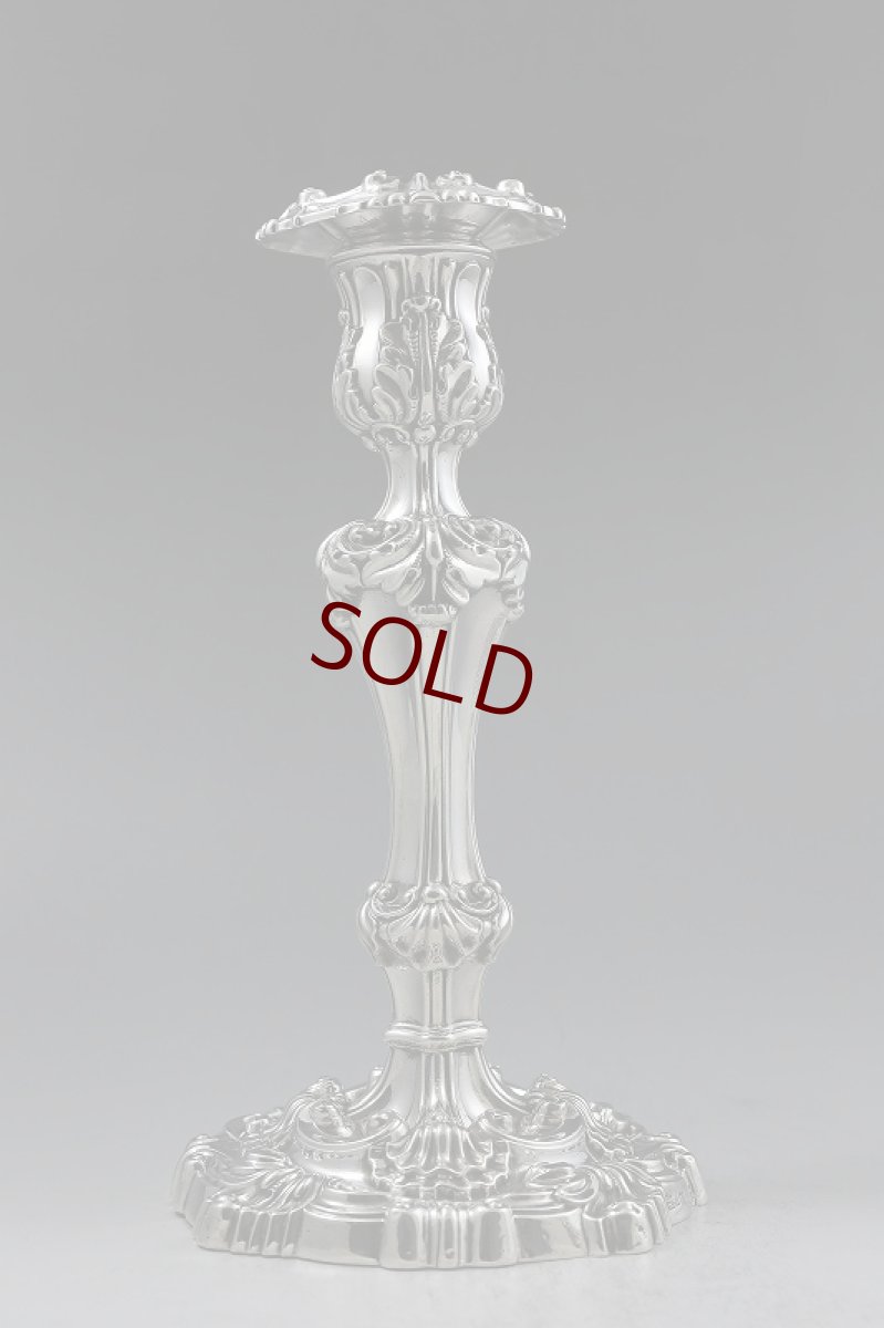 画像3: 特級　純銀製（925）1823年　ロココ　キャンドルスタンド　2組セット (3)