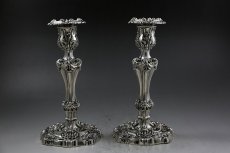 画像2: 特級　純銀製（925）1823年　ロココ　キャンドルスタンド　2組セット (2)