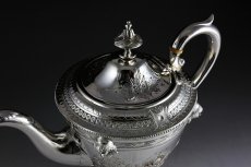 画像7: ヴィクトリアン シルバープレート ネオクラシカル/薔薇とお花のガーランド　ティーセット  (7)