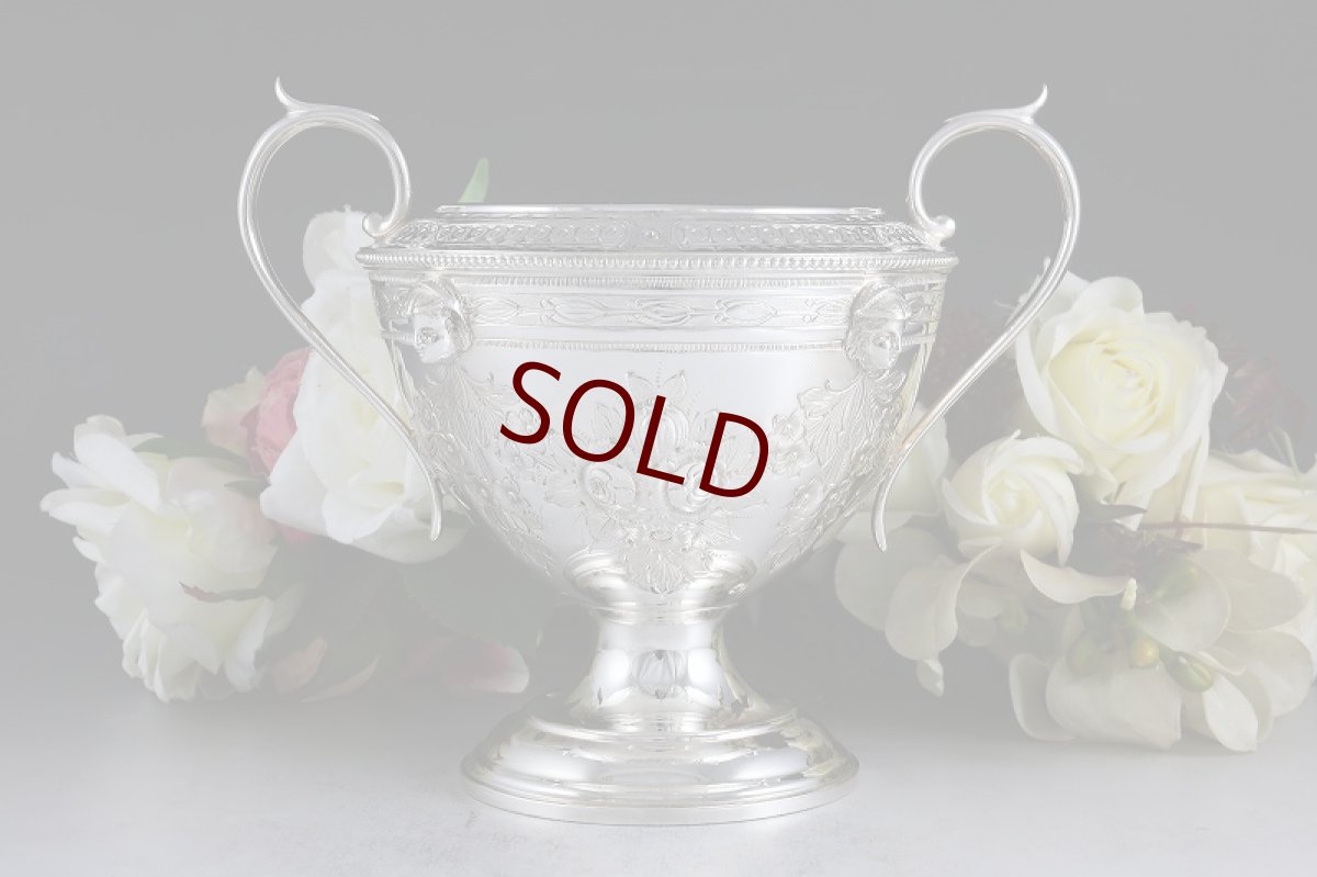 画像9: ヴィクトリアン シルバープレート ネオクラシカル/薔薇とお花のガーランド　ティーセット  (9)