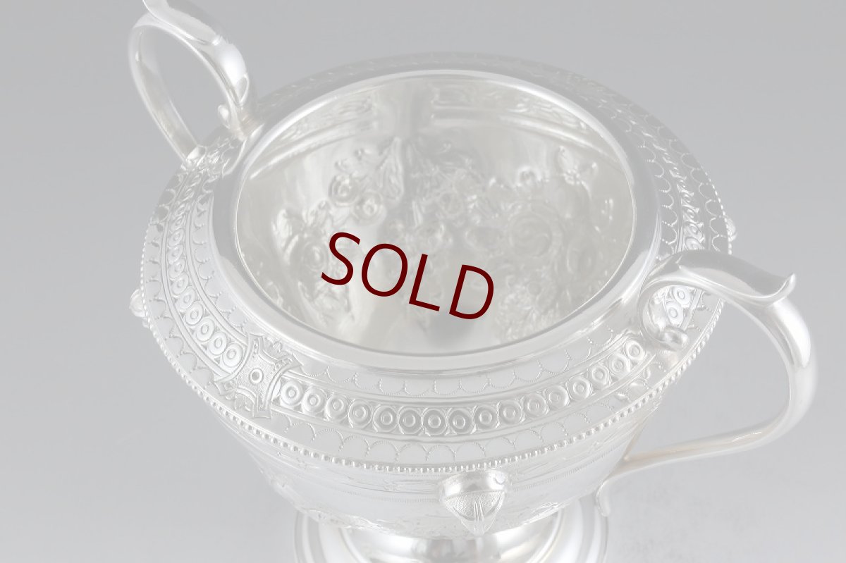 画像11: ヴィクトリアン シルバープレート ネオクラシカル/薔薇とお花のガーランド　ティーセット  (11)