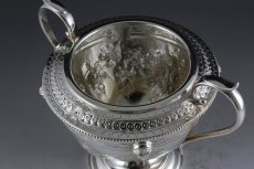 画像11: ヴィクトリアン シルバープレート ネオクラシカル/薔薇とお花のガーランド　ティーセット  (11)