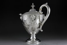 画像4: ヴィクトリアン シルバープレート ネオクラシカル/薔薇とお花のガーランド　ティーセット  (4)