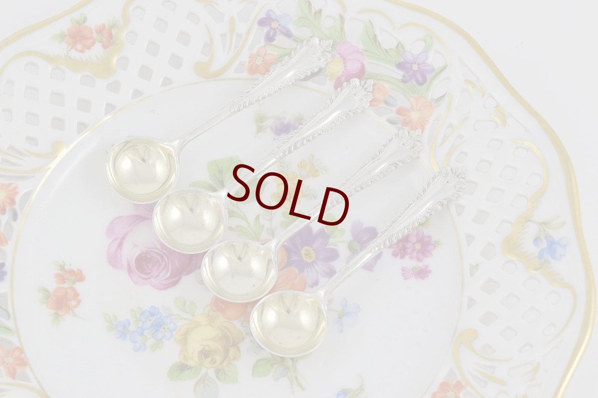 画像12: 純銀（925）1912年 　優美　ソルト　4点セット (12)