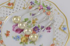 画像12: 純銀（925）1912年 　優美　ソルト　4点セット (12)