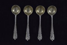 画像11: 純銀（925）1912年 　優美　ソルト　4点セット (11)