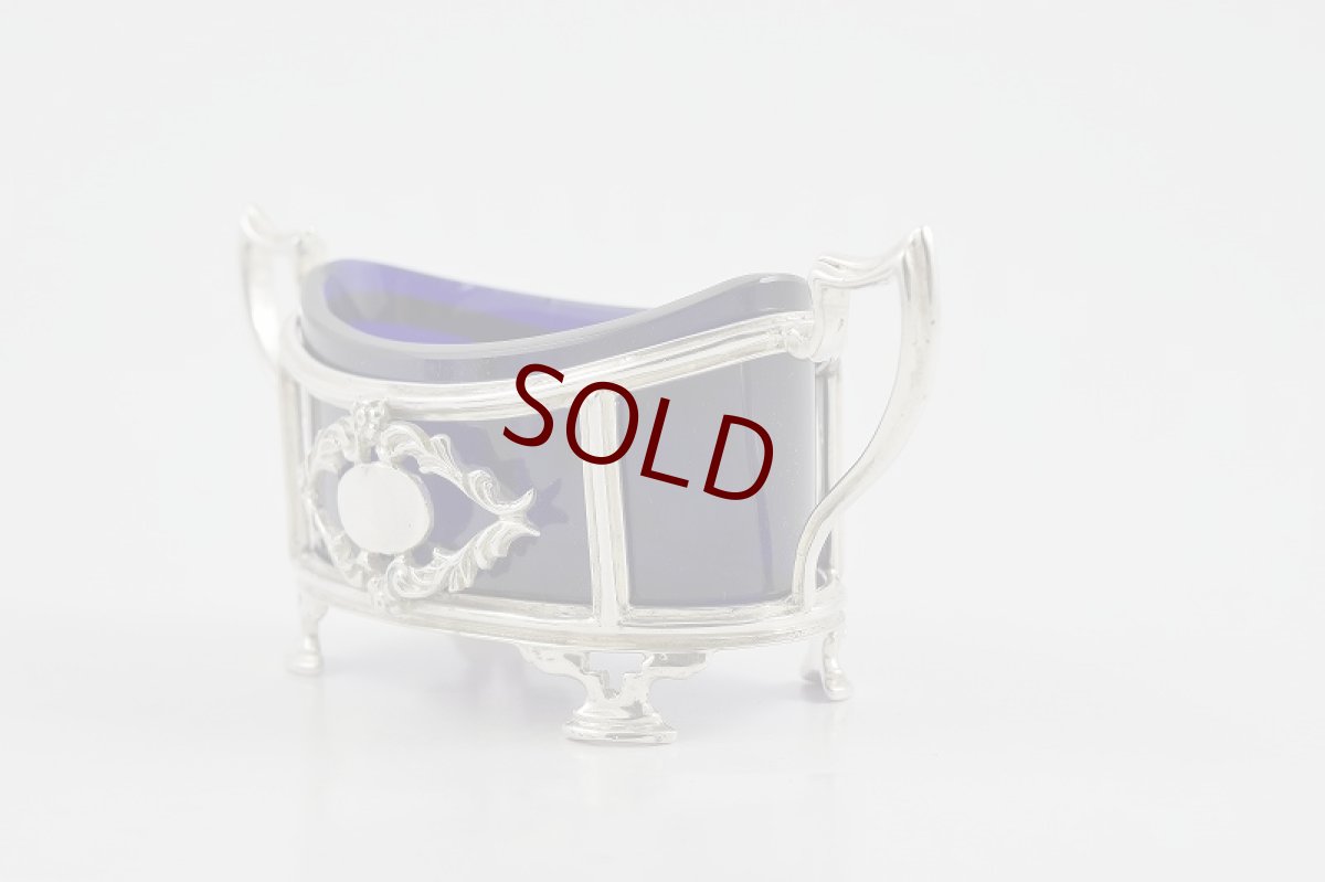 画像7: 純銀（925）1912年 　優美　ソルト　4点セット (7)