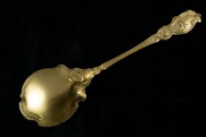 画像5: 純銀製（９５０）フランス　アールヌーボー ヴェルメイユ　ジャムスプーンセット (5)