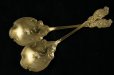 画像2: 純銀製（９５０）フランス　アールヌーボー ヴェルメイユ　ジャムスプーンセット
