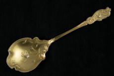 画像4: 純銀製（９５０）フランス　アールヌーボー ヴェルメイユ　ジャムスプーンセット (4)