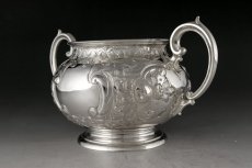 画像3: Martin, Hall & Co. ヴィクトリアンロココ　ハンドチェイシング　シュガーポット/ローズボウル (3)