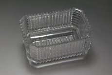 画像7: 1887年　ヴィクトリアン　クリスタルハンドカットグラス　お花の摘み　美装飾　バターディッシュ (7)