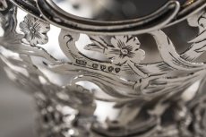 画像13: 純銀製（925）　ペア　透かし細工　ボンボンディッシュ (13)