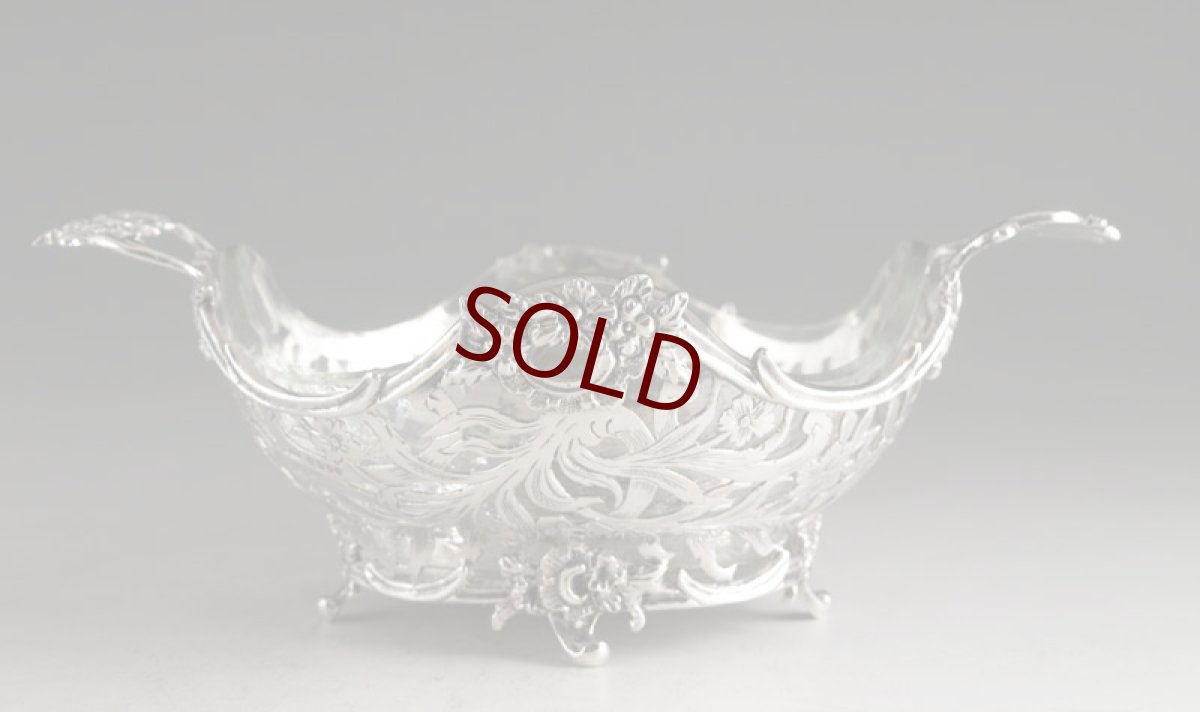 画像11: 純銀製（925）　ペア　透かし細工　ボンボンディッシュ (11)