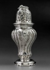 画像2: 純銀製（925）1857年　ヴィクトリアンロココ　シュガーキャスター (2)