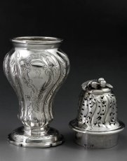 画像4: 純銀製（925）1857年　ヴィクトリアンロココ　シュガーキャスター (4)