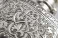 画像7: 純銀製（９２５）１８７９年　ハンドエングレーブド　ヒップフラスク