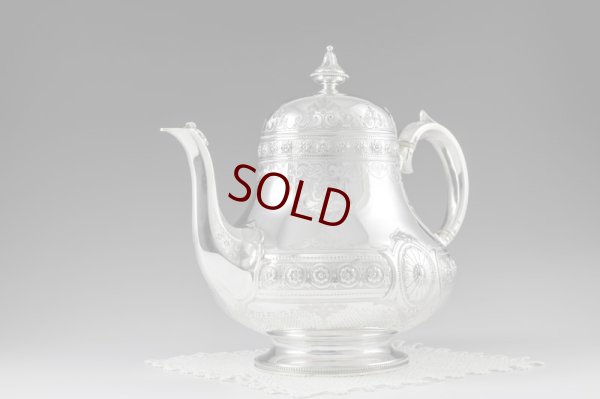 画像5: 純銀製（925）1871年　バーナード　洋ナシ型　ティーポット