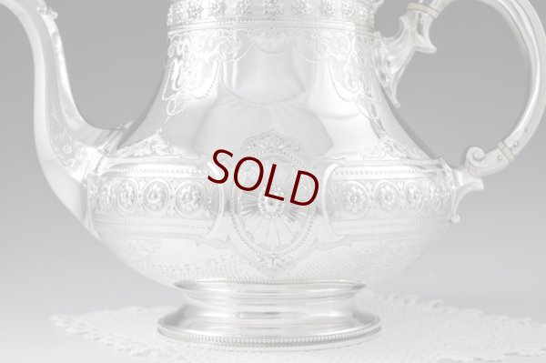 画像7: 純銀製（925）1871年　バーナード　洋ナシ型　ティーポット