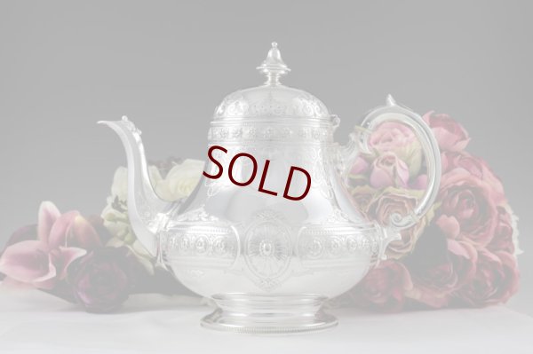 画像2: 純銀製（925）1871年　バーナード　洋ナシ型　ティーポット