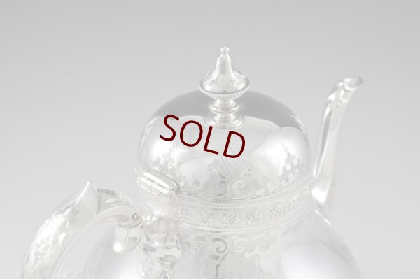 画像10: 純銀製（925）1871年　バーナード　洋ナシ型　ティーポット