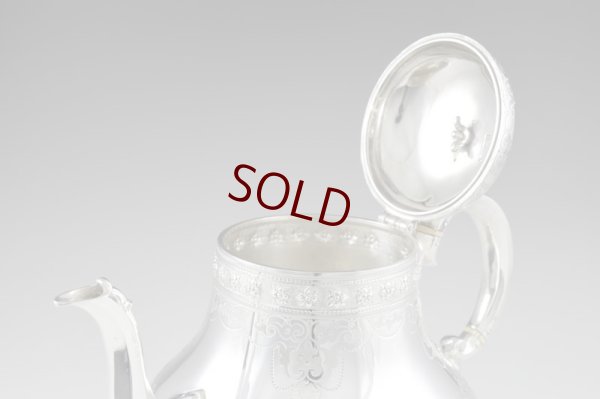 画像11: 純銀製（925）1871年　バーナード　洋ナシ型　ティーポット