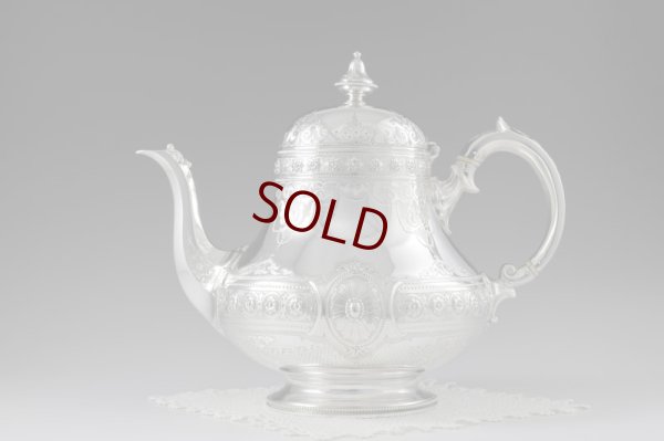 画像3: 純銀製（925）1871年　バーナード　洋ナシ型　ティーポット