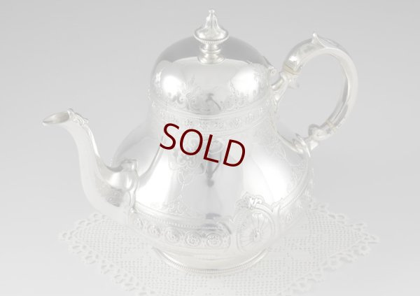 画像6: 純銀製（925）1871年　バーナード　洋ナシ型　ティーポット