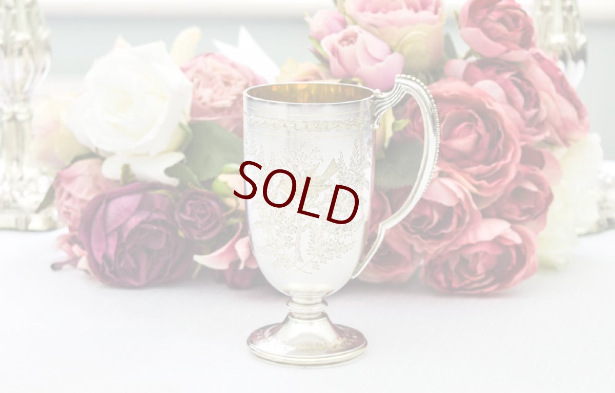 画像1: 純銀製（９２５）1876年　エルキントン　パーセルギルド　ジャポニズム　カップ (1)