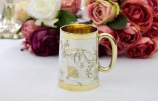 画像1: 純銀製（925）1880年　パーセルギルド　手彫り　ジャポニズム　クリスニングカップ (1)