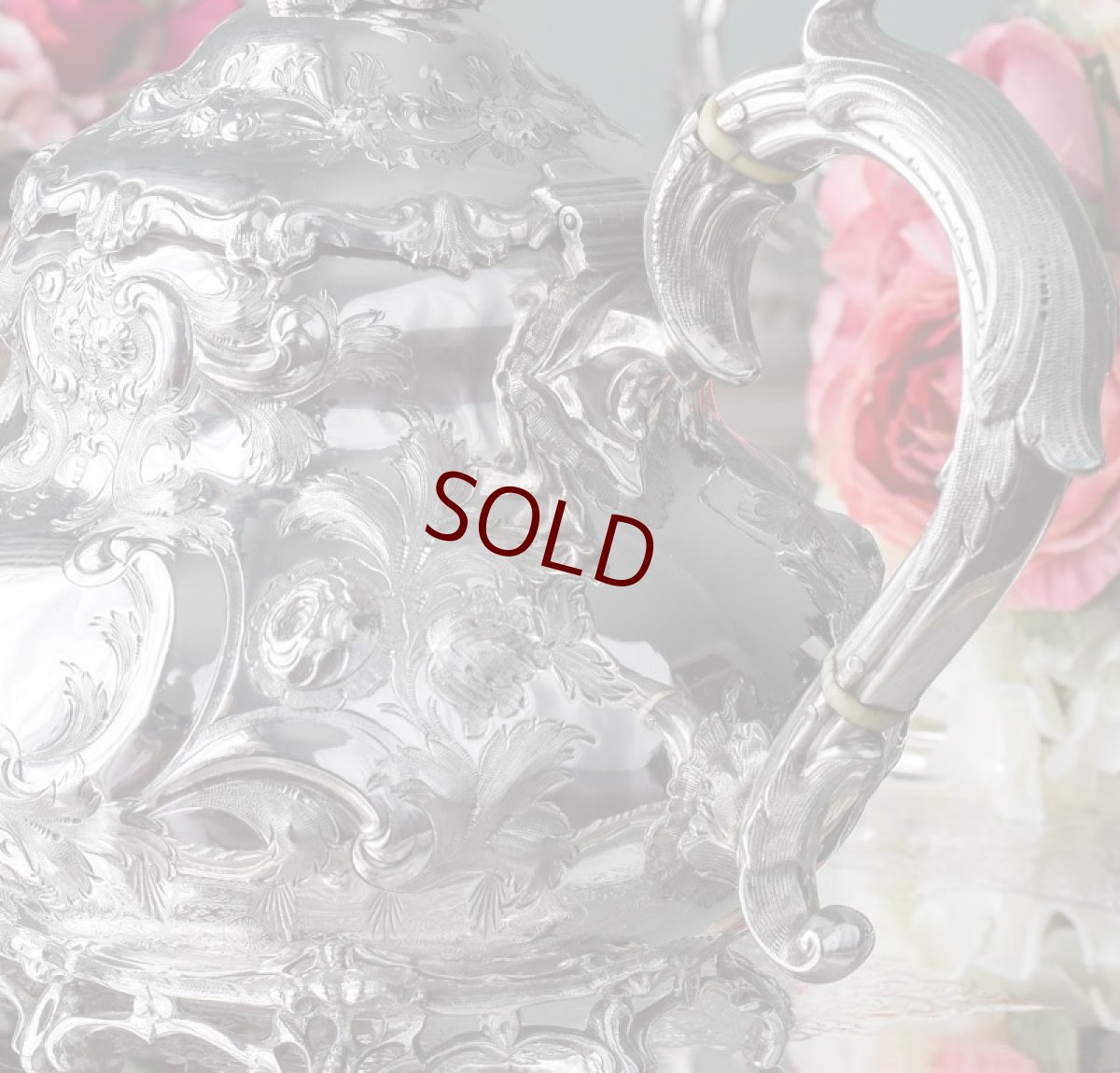 画像6: 純銀製（９２５）1854/6年　特級　Martin, Hall & Co.ヴィクトリアンロココ/ ルイスタイル　ティーセット (6)