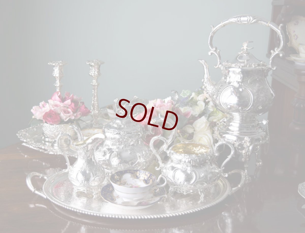 画像15: 純銀製（９２５）1854/6年　特級　Martin, Hall & Co.ヴィクトリアンロココ/ ルイスタイル　ティーセット (15)