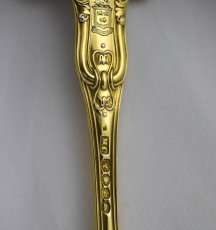 画像14: 純銀製（９２５）　総金鍍金　ジョージアン/ヴィクトリアン　デザートカトラリー６組セット (14)