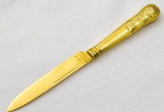 画像12: 純銀製（９２５）　総金鍍金　ジョージアン/ヴィクトリアン　デザートカトラリー６組セット (12)