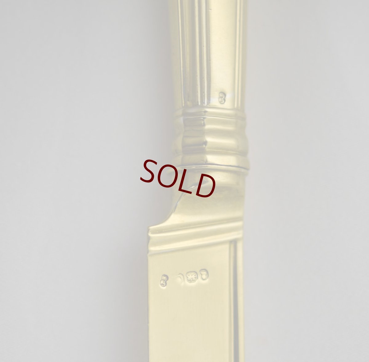 画像16: 純銀製（９２５）　総金鍍金　ジョージアン/ヴィクトリアン　デザートカトラリー６組セット (16)