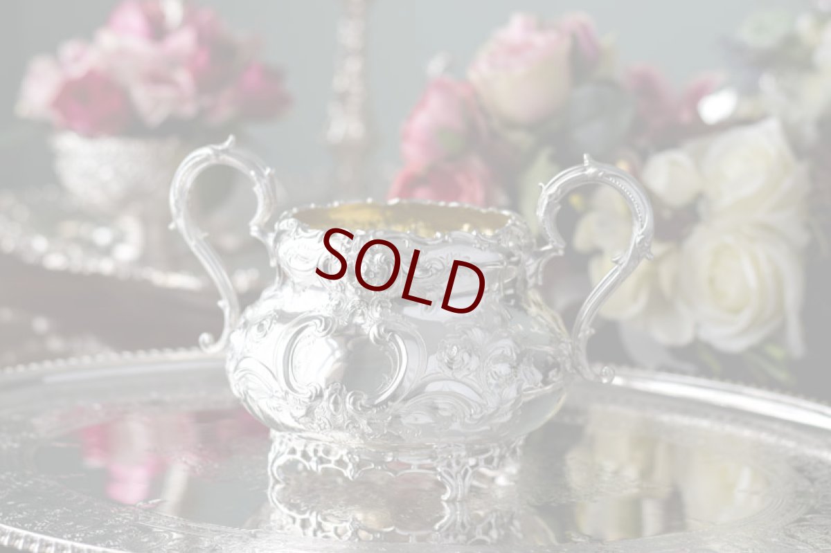 画像10: 純銀製（９２５）1854/6年　特級　Martin, Hall & Co.ヴィクトリアンロココ/ ルイスタイル　ティーセット (10)