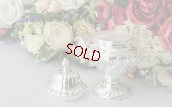 画像2: シルバープレート　1900年前後　フルーティッド　ティーキャディー