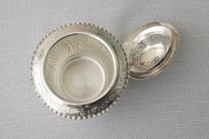 画像8: シルバープレート　1900年前後　お花とスクロールの打ち出し　ティーキャディー (8)