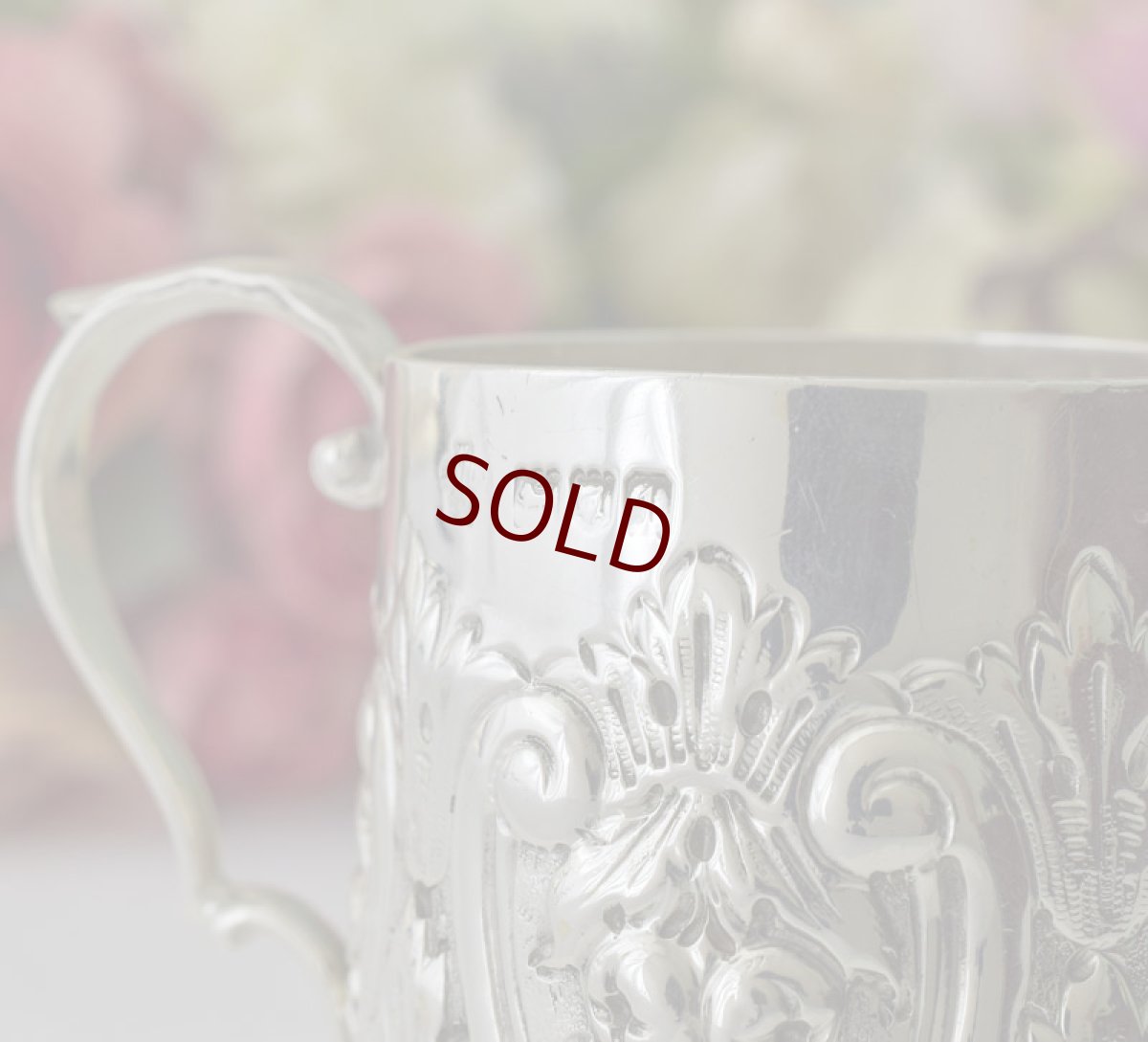 画像5: 純銀製（925）1906年　チルドレンクリスニングカップ (5)