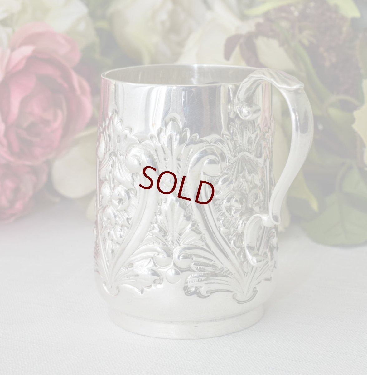 画像3: 純銀製（925）1906年　チルドレンクリスニングカップ (3)