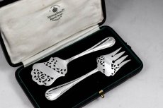 画像1: シルバープレート　1910年代　マッピン＆ウェッブ Mappin & Webb ミニサービングセット  (1)