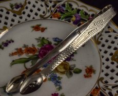 画像2: 純銀製（925）希少　ヘスターベイトマン　ブライトカット　シュガートング　その1　 (2)